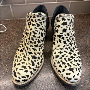 Leopard Print Ankle Boots